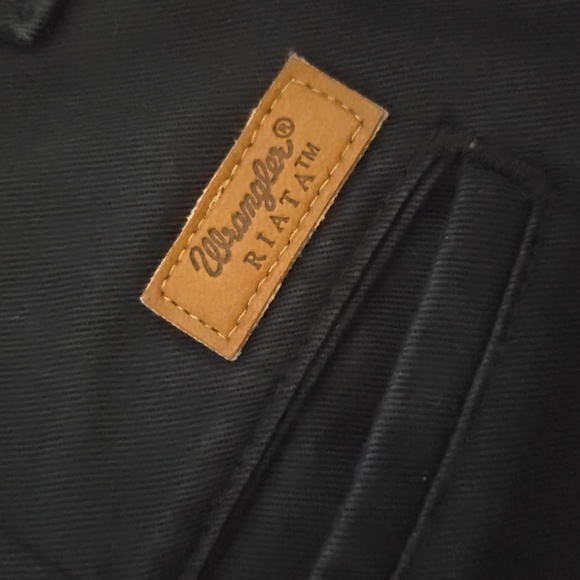 Black Wrangler Riata dress slacks - Picture 2 of 3